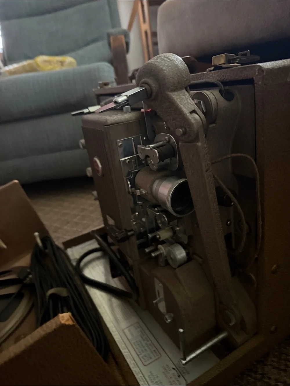 Kodak Brown and Black 8mm Film Projector in Travel Case